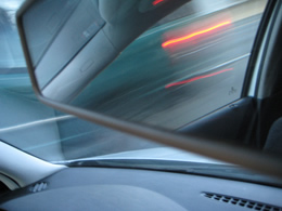 rearview mirror blur